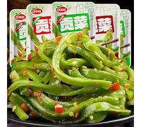Multi-flavor tribute dishes, ready-to-eat side dishes, crispy and spicy, small snacks to satisfy cravings, vegetarian food, small packaging, ready-to-eat 10g/bag (Hot and sour,15 packs)