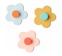 Multi flower coat hooks Multicoloured one size