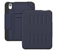 Multi-fold Back Suction Case Suitable For Apple iPad Mini 7 A17 Pro 2024 8.3inch A2996 All-round Anti-fall Smart Cover(Tibetan blue)
