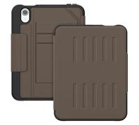 Multi-fold Back Suction Case Suitable For Apple iPad Mini 7 A17 Pro 2024 8.3inch A2996 All-round Anti-fall Smart Cover(Brown)