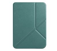 Multi-folding Magnetic Case Suitable For Kobo Clara Colour/BW 6inch 2024 N367 N365 PU Leather E-Books Stand Cover(Dark green,For Kobo Clara Colour)