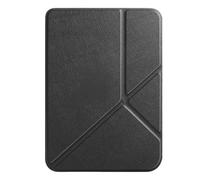 Multi-folding Magnetic Case Suitable For Kobo Clara Colour/BW 6inch 2024 N367 N365 PU Leather E-Books Stand Cover(Black,For Kobo Clara Colour)