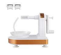 Multi Fruit Peeler 2.0, Apple Peeler Slicer, Hand-Cranked Rotary Fruit and Vegetable Peelers Machine, 2 Replaceable Stainless Steel Blades with Non-slip Base, Will Not Hurt Your Hands, For Kitchen (B)