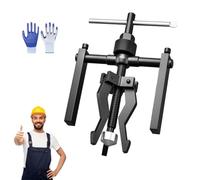 Multi-Function 3-Jaw Bore Puller Tool, 3 Jaw Inner Bearing Puller, Reversible Internal External Bearing Puller Set, Heavy Duty Gear & Bearing Extractor Kit for Automotive Repair & Maintenance (S)