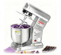 Multi-Function 3-Speed Electric Mixer, Commercial Grade 500W Stand Mixer with Stainless Steel Bowl & Tilt-Head, Includes Dough Hook, Beater for Professional and Home Baking(10L)