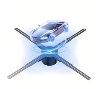 Multi Function 3D Hologram Fan, 31.5in WiFi Projector Holographic Fan, 2000x928 Resolution, for Business Store Advertising. 80cm-31.5in