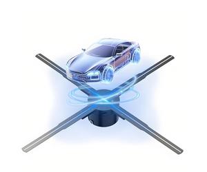 Multi Function 3D Hologram Fan, 31.5in WiFi Projector Holographic Fan, 2000x928 Resolution, for Business Store Advertising. 80cm-31.5in