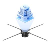 Multi Function 3D Hologram Fan, Hologram Fan Projector, with App+WiFi+700 Video Boxes+Splicing, for Holographic Advertising Display. 56cm-22.05in