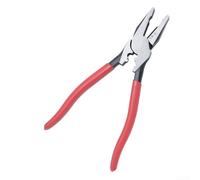 Multi-Function 9-Inch Eccentric Pliers With Crimping And Fish Tape Puller Functions For Wiring Projects