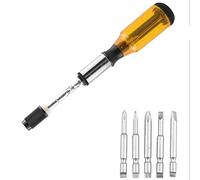 Multi-Function Adjustable Multi-Bit Screwdriver Set Push Pull Ratchet Nut Driver Tool Furniture Use Ratchet Set with Bits