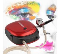 Multi-Function Airbrush Kit, Portable Double Action Airbrush, Rechargeable Handheld Mini Air Spray Gun, for Makeup, Tattoo, Nail Art, Face Painting, Model Painting, Cake Decoration