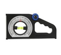 Multi Function Angle Meter, Slope Measuring Tool with Magnetic Base, Inclinometer for Construction and Engineering, Dual Scale Display with Leveling Tube