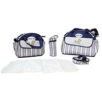 Multi-Function Baby Diaper Nappy Bag/Mummy Changing Set Handbag (Blue Design Two)