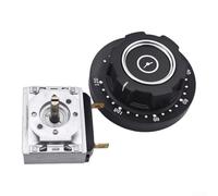 Multi-Function Bell Timer For Steaming Rice Cart And Electric Oven, 30-120 Min Programmable Switch With Knob, Metal Pressure Cooker Alarm Controller For Commercial Kitchen Cabinet Use(120min)