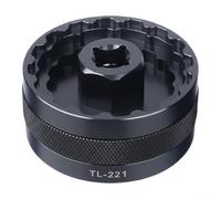 Multi-function Bike Bottom Bracket Tool For 44mm Bbr-60 Fsa-386 Dub16t Bb-r9100 Systems, Wear-resistant Aluminum Socket For Threaded Bb Install(black)
