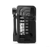 Multi Function Bike Ratchet Wrench Set with Spoke Wrench and Tire Lever Suitable for Bicycle Maintenance Motorcycles and Electric Vehicles with Flip Top Storage Design
