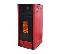 Multi - function Biomass Pellet Stove with 360° Circulating Heating, Dual - Chamber Smoke - free Design, Red Color for Whole - House Warming red