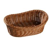 Multi-function Bread Basket,Wicker Serving Holder,Vintage Storage Basket,Multipurpose Pastry Plate,Vintage Rattan Storage Basket(L,Brown)
