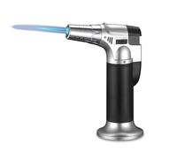 Multi-Function Butane Blow Torch,Adjustable Flame Gas Torch with Safety Lock, Blow Torch for Cooking, BBQ, Crème Brûlée, Soldering, DIY((Butane Gas Not Included))