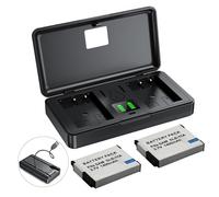 Multi-Function Camera Charging Case Compatible with ST1000、ST5000、ST5500, TL240、TL320, WB600、WB1000、WB2000、WB5000、WB650 cameras, Includes two SLB-11A (1400mAh) Batteries