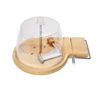 Multi-Function Cheese Slicer, Manual Rotary Grater (Suitable for Chocolate Shavings/Cheese Slices), Home Kitchen Party Prep Food Display Box with Graduations with lid