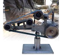 Multi-Function Desktop Belt Machine, 762x25 mm 550W Belt Sander Polisher Sharpener Polishing Grinding Machine w/Brushless Motor, Vertical and Horizontal Stepless Speed