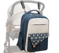 Multi-Function Diaper Backpack - Waterproof Large Capacity Tote, Double Layer Stroller Organizer, Travel Nursing Bag | Stylish Portable Backpack with USB Charging Port for Women Mom Outdoor Trips