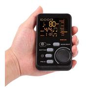 Multi-Function Digital Metronome Tuner Tone Generator Digital Beat Tempo Portable Electronic Metronome Battery or USB Rechargeable for Piano Violin Guitar Trap Drum Running All Instruments (black)