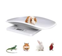 Multi-Function Digital Pet Scale for Small Animals Rabbit Hamsters Parrot,Large LCD Display Electronic Scales Weight Up to 10kg Capacity Pet Weighing Scale With Comfortable Curving Platform