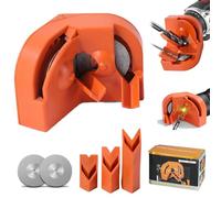 Multi-function Drill Bit Sharpener, Portable Drill Bit Sharpener, Drill Bit Sharpeners for All Bits(5/64''- 5/8''), for High-Speed Steel, Masonry, Carbide, Tin-Coated Drill Bit (Orange)