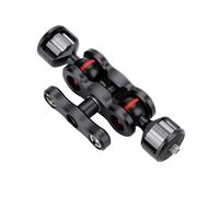 Multi Function Dual Ball Head Hot Shoe Magic Arm Mount Adapter Camera Accessory