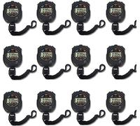 Multi-Function Electronic Digital Sport Stopwatch Timer, Large Display with Date Time and Alarm Function,Suitable for Sports Coaches Fitness Coaches and Referees (12 Pack)