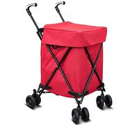 Multi-Function Folding Outdoor Shopping Cart 82L Large Capacity 30kg 8 Rotating Wheel Pet Stroller (1)