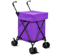 Multi-Function Folding Outdoor Shopping Cart 82L Large Capacity 30kg 8 Rotating Wheel Pet Stroller (2)