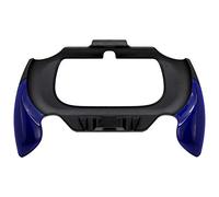 Multi function handle grip for Sony PS Vita 2000 slim - comfort attachment & stand - black & blue | ZedLabz