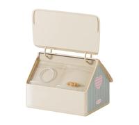 Multi-Function Jewellery Box House Shaped with Drawer for Earrings for Women Family Friends Office Bathroom Dressing Table Toilet