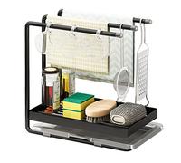 Multi-Function Kitchen Drying Rack & Dishcloth Holder - Space-Saving Storage for Sponges & Rags - Ideal for Countertop nization & Efficient Kitchen Storage Solutions