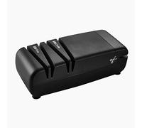Multi-Function Knife Sharpener 220V Electric Household Fast Sharpener Automatic for Sharpening Kitchen Knives, Scissors with 15-Degree Bevel Help Repair, Restore and Polish Blades Quickly(Black)