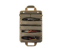 Multi-function large capacity roll-up kit, canvas tool roll car storage bag, hanging tool zipper carrier bag camping gear