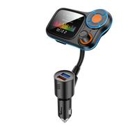 Multi-function Large Color Screen Car BT MP3 Hands-free Phone Card Air Breathing Lamp Kit Quick Charge