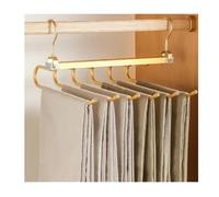 Multi-function Magic Pants HangersRotatable Folding Aluminum Alloy Trouser HangerNon-Slip 6 in 1 Rack for Home Travel Dorm