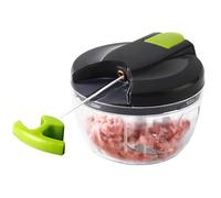 Multi Function Manual Food Chopper,Express Vegetable Chopper,Anti Slip Base, Sharp Stainless Steel Blades, Perfect for Seasonings, Baby Food & Cooking Prep (4.92x3.74inch)
