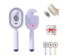 Multi-Function Massage Mist Comb, 2026 New Electric Steam Hair Brush with Mist Spray, Anti-Static & Frizz Contro, Self Cleaning Electric Spray Air Cushion Massage Comb for Women (#A)
