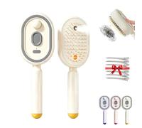Multi-Function Massage Mist Comb, 2026 New Electric Steam Hair Brush with Mist Spray, Anti-Static & Frizz Contro, Self Cleaning Electric Spray Air Cushion Massage Comb for Women (#C)
