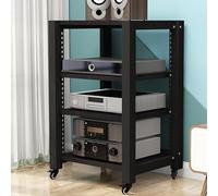 Multi-Function Media Stand Adjustable 2/3/4/5-Tier Player & Printer Stand Audio HiFi Rack DVD Shelf Stereo Cabinet AV Video Shelving Gaming Storage Solution