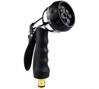 Multi-Function Metal Hose Nozzle, 7 Spray Pattern Water Sprayer for Car Wash and Garden, High Pressure Rotating Cleaning Wand