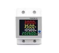 Multi-function Meter 4IN1 DC 14-600V 63A DIN Rail Voltmeter Ammeter