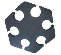 Multi-function Microphone Rack with 6 Shock Absorbing Slots Space Efficient Portable Design Cord Sound Equipment Microphone Organizer Studio