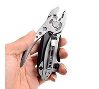 Multi Function Multi Tool Pliers with Integrated Wrench, 53HRC Stainless Steel Construction, Portable Mini Size Combination Tool for Outdoor Activity, Camping, Climbing, and Hiking
