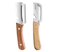 Multi-Function Peeler with Stainless Steel Blade 2PC, Potato Carrot Vegetable Cutter, Julienne Slicer & Bottle Opener for Kitchen Fruit Veg Prep B)
